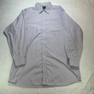 Jos. A. Bank Traveler's Collection Men's Lavender Dress Shirt 18 36 100% Cotton